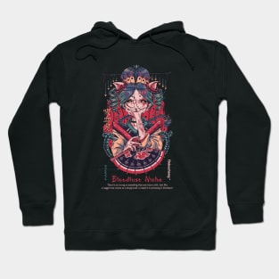 Vampire Chinese Asian Jiangshi Demon Anime Death Metal Bloodlust Niche Nekocheng #005 Vampiaw Hoodie